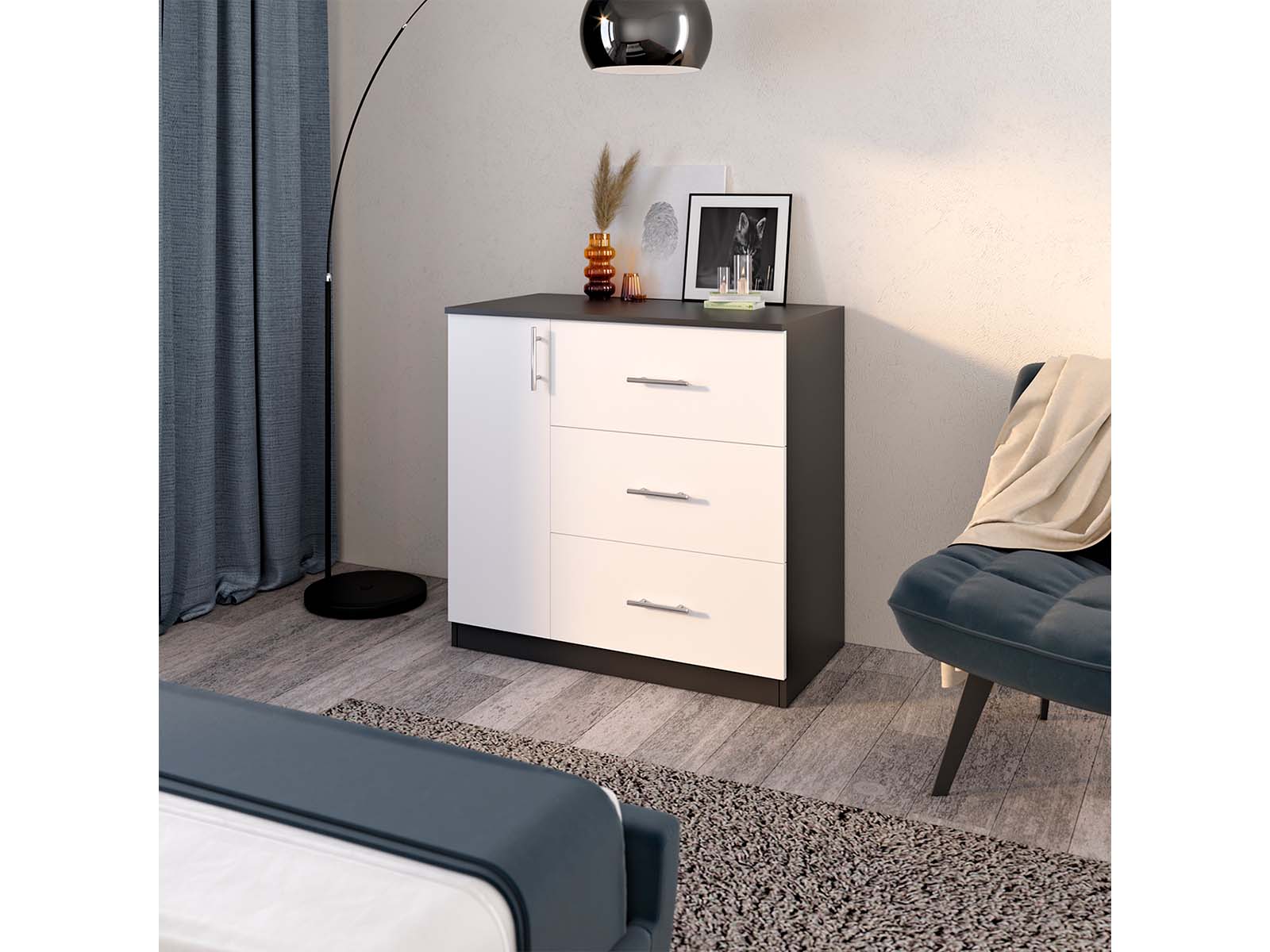 Комод - 1Д+3Ш